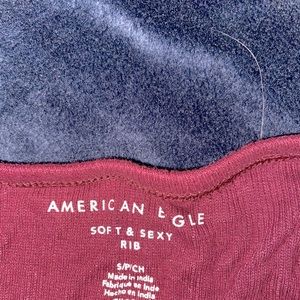 Maroon American eagle tube top
